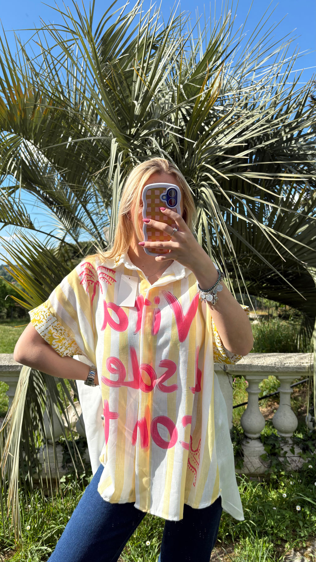 Chemise oversize imprimée