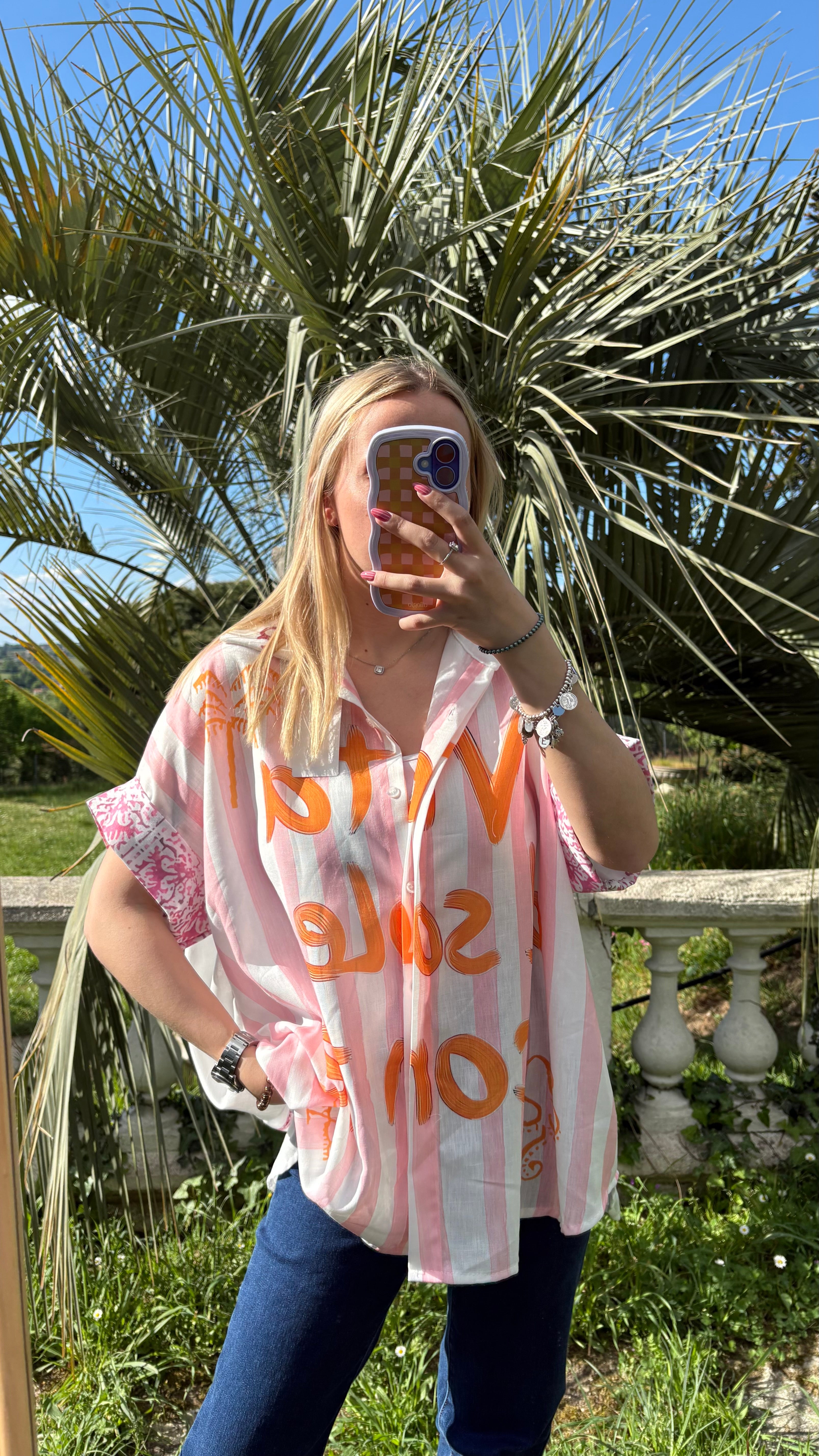 Chemise oversize imprimée