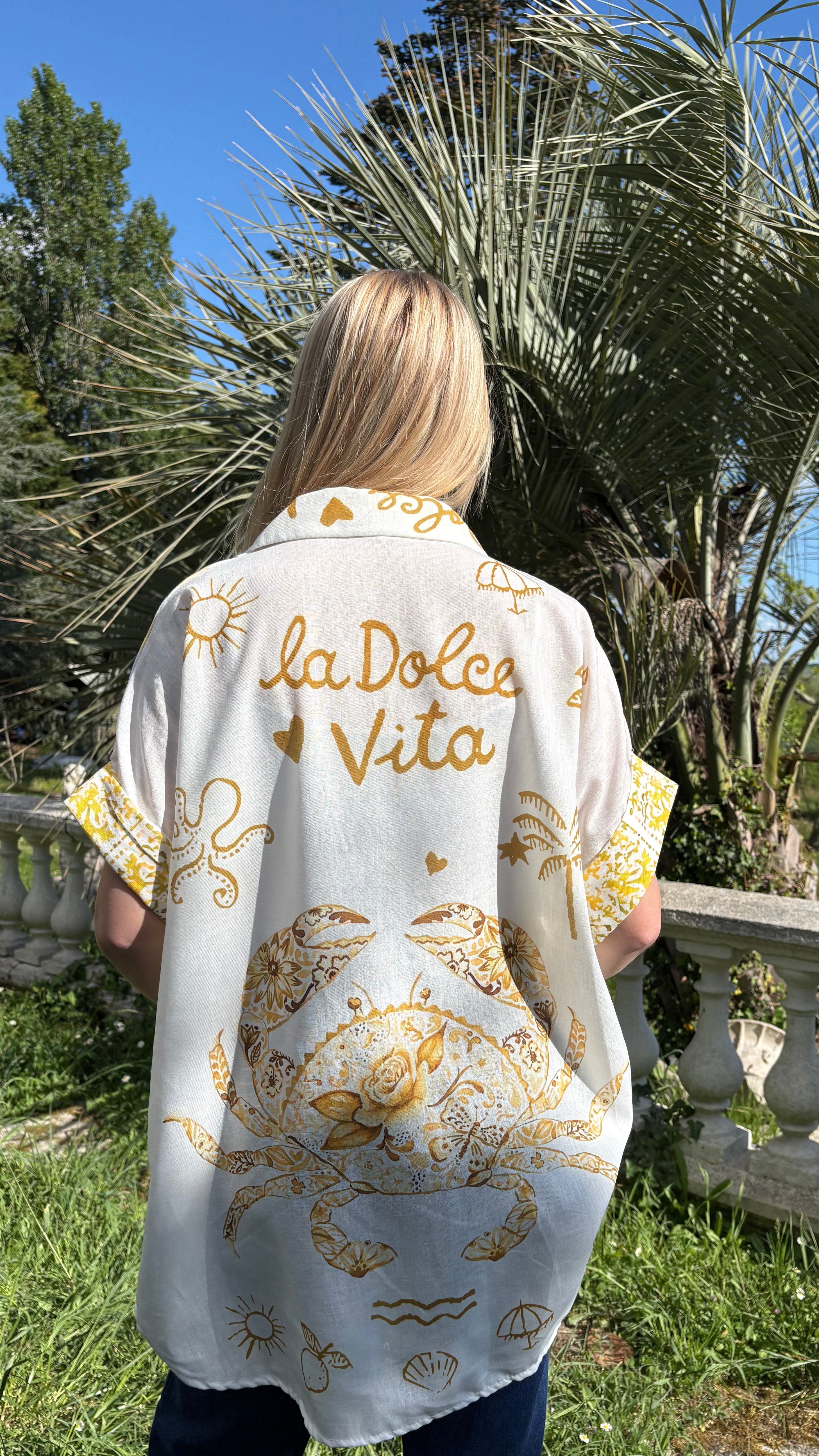 Chemise oversize imprimée