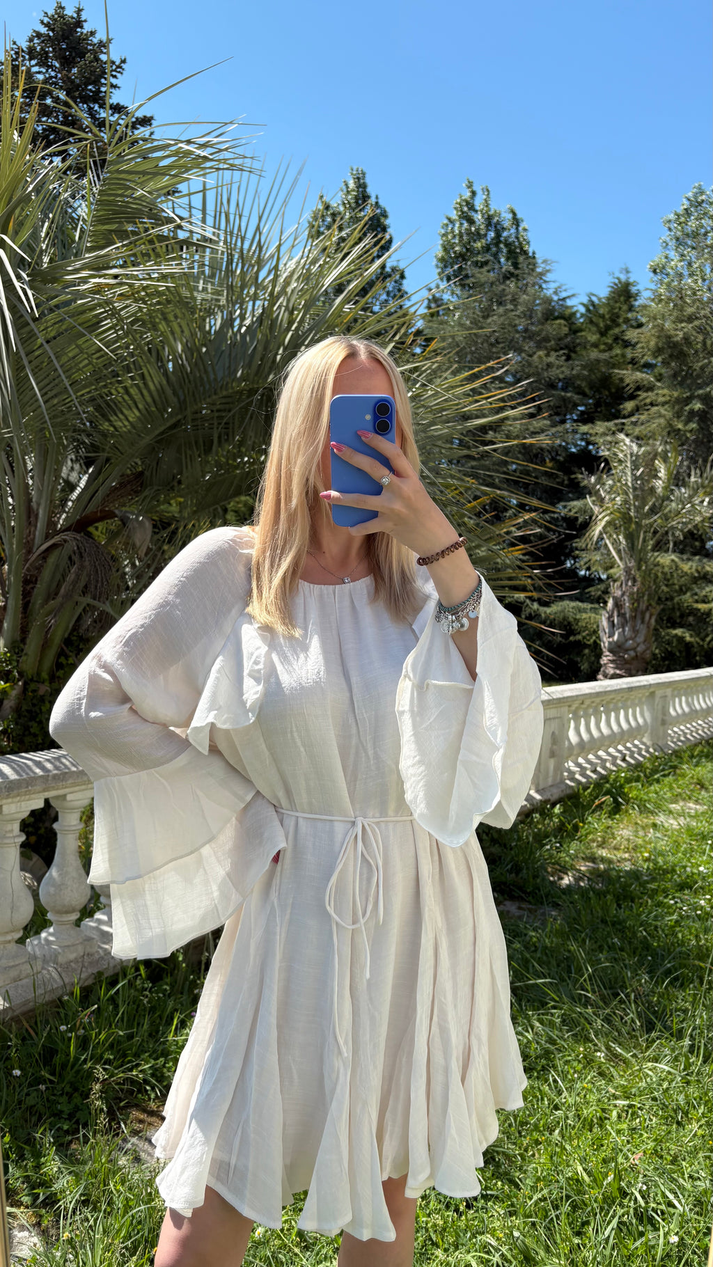 Robe légère écru