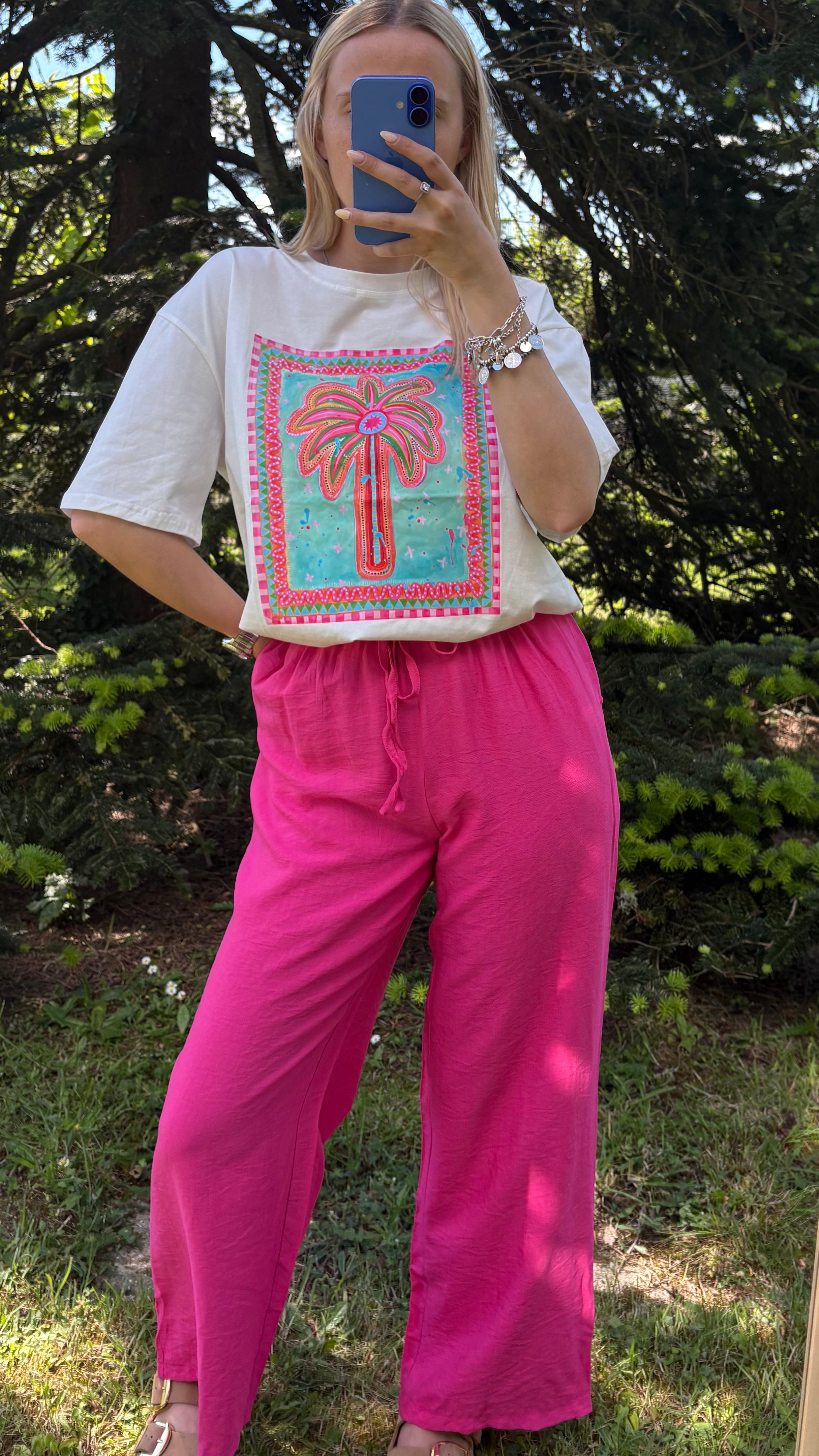 Pantalon fuchsia