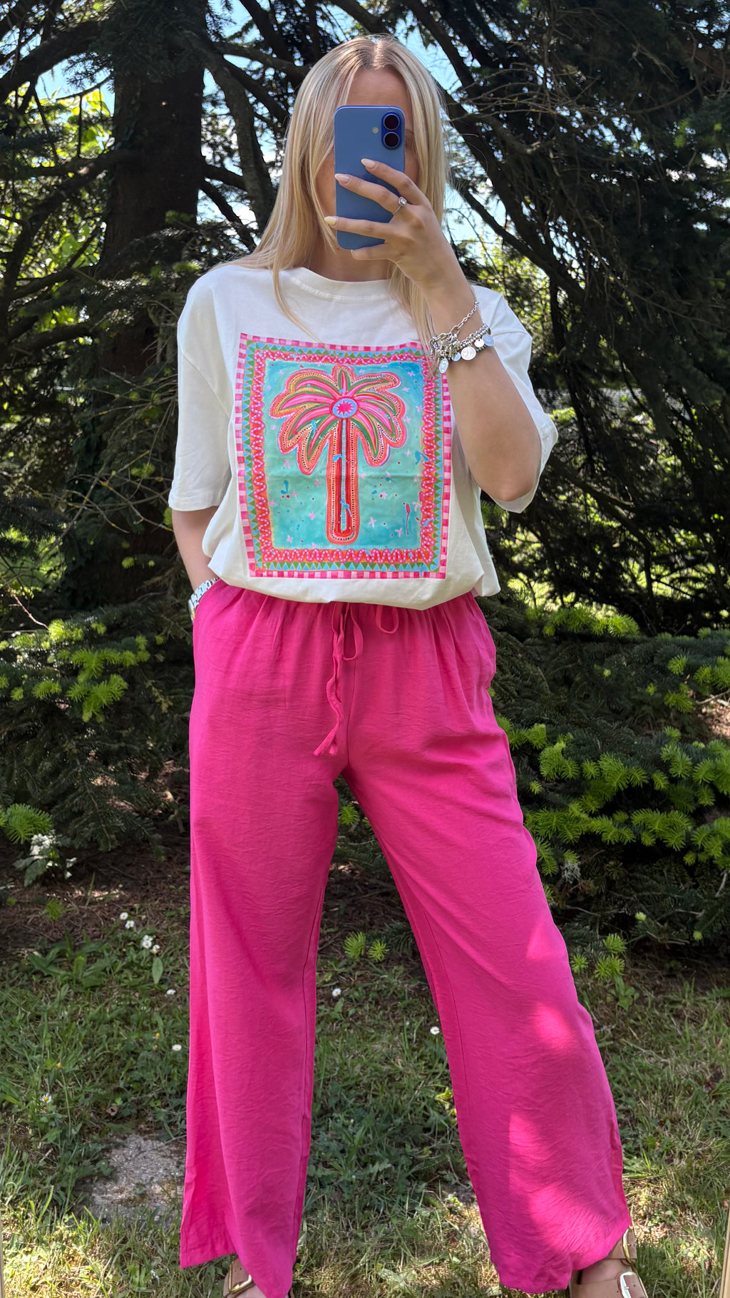 Pantalon fuchsia