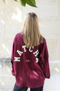 Sweat matcha bordeaux